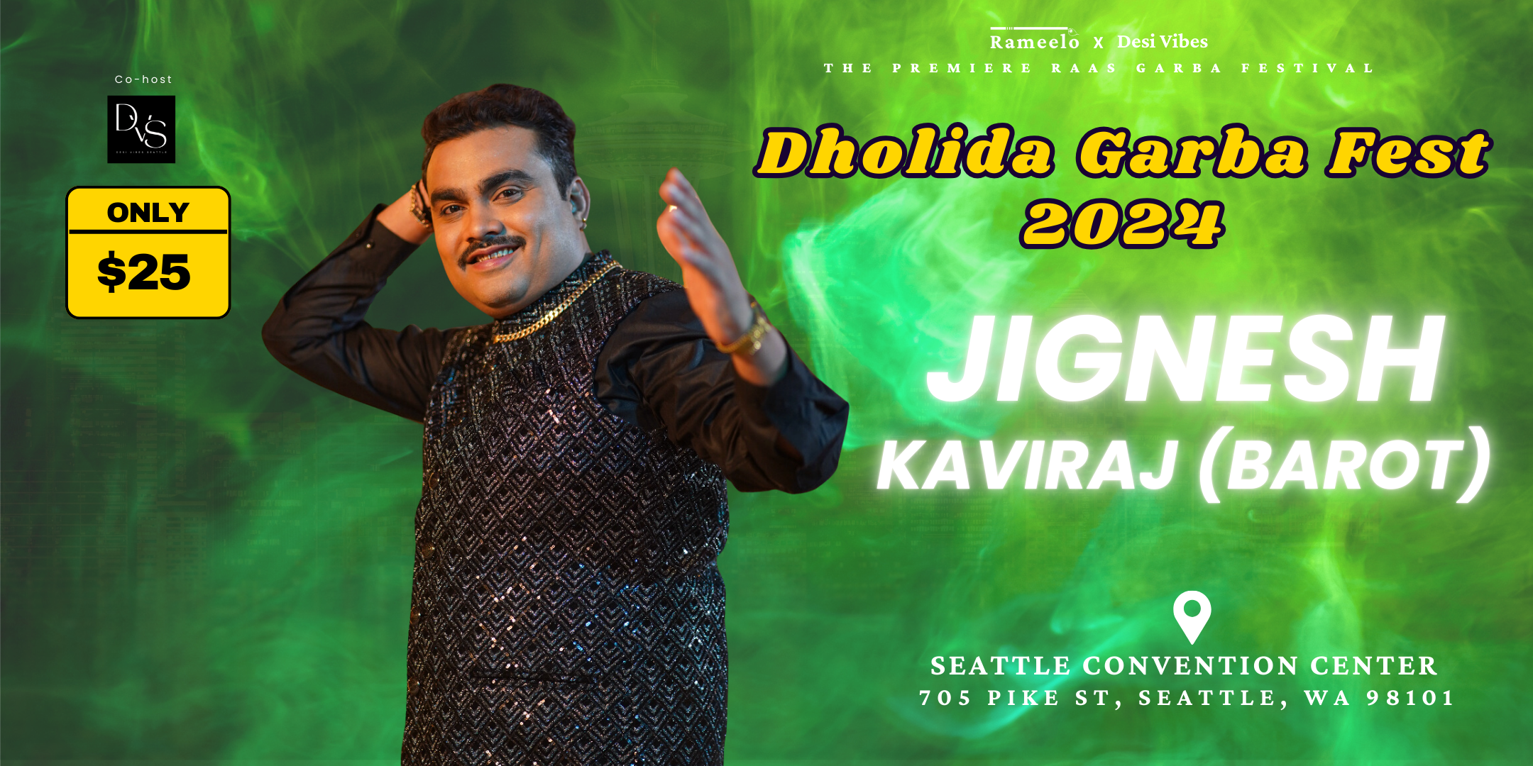 Dholida Garba Fest 2024: Dance the Night Away in Seattle with Jignesh Barot!